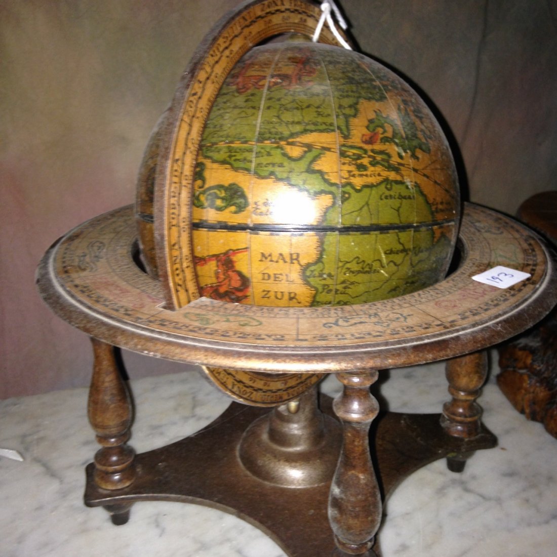 Vintage Italian Astrological World Desk Globe (1 of 6)