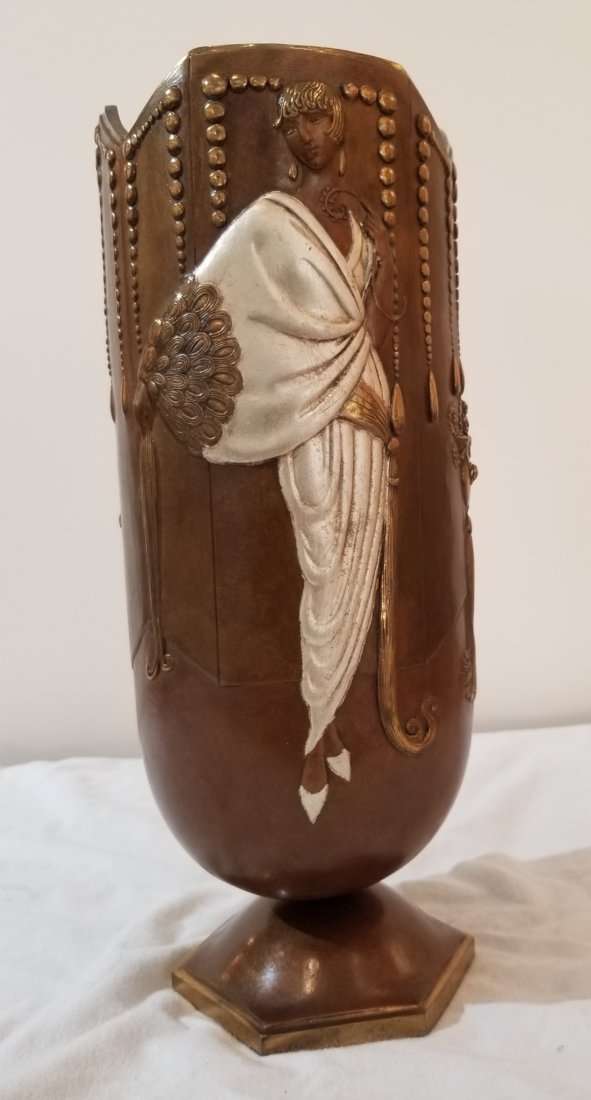 Erte Style Vase Bronze (1 of 5)