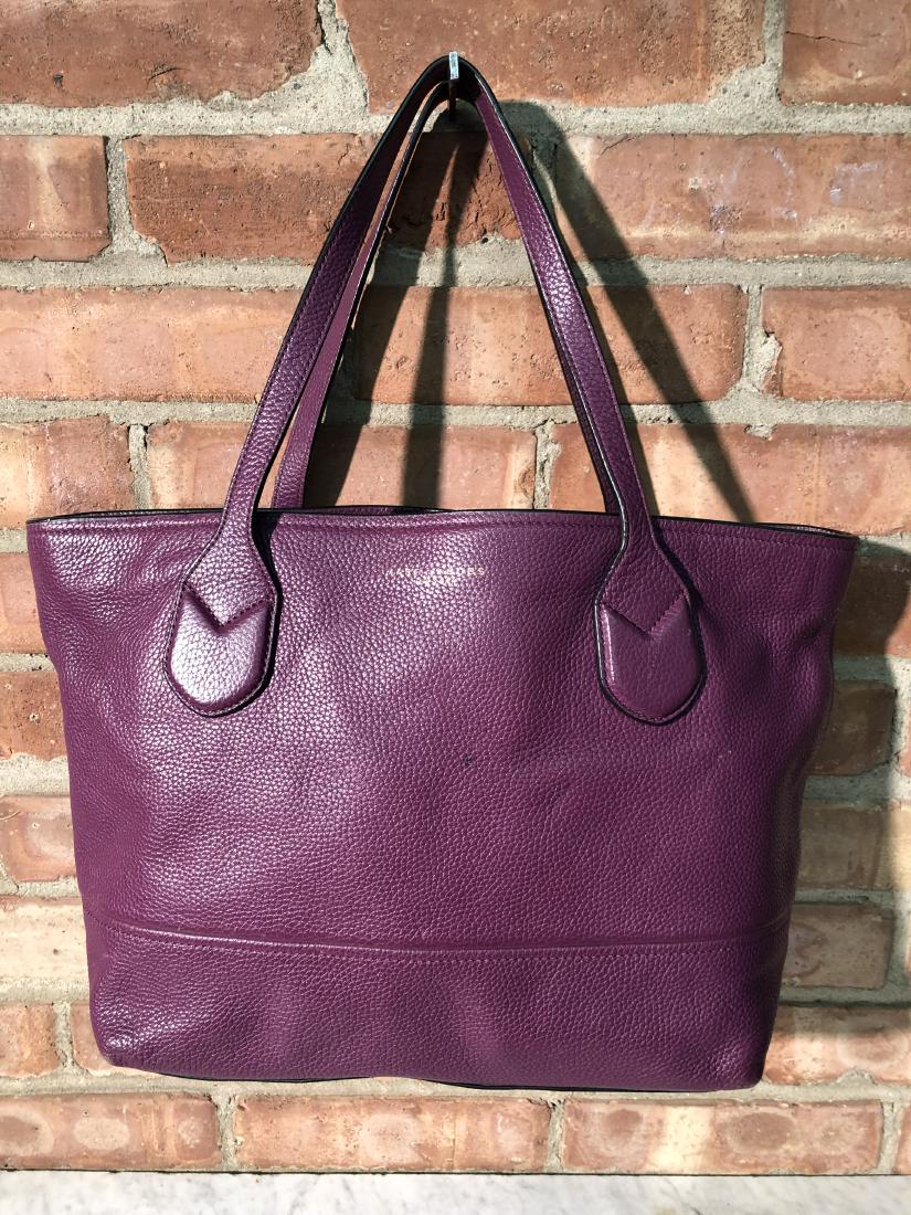 Marc Jacobs Handbag: 9" tall x 15" across, the base is 12" x 5", small ink stain on outside of purse, wear appropriate for age