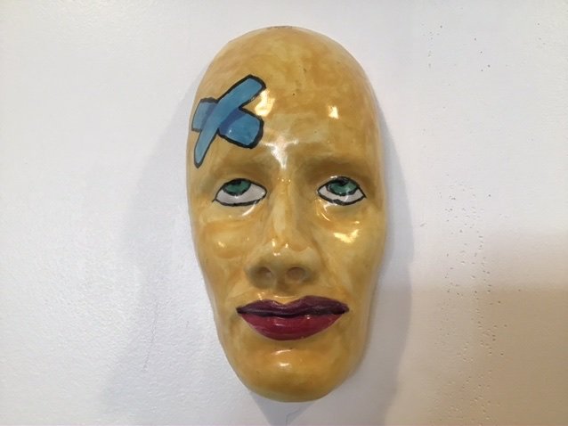 In the Manner of Ed Paschke Ceramic Mask (1 of 4)