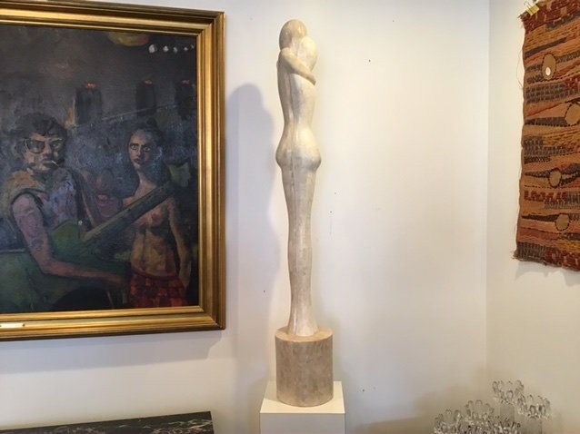 Mid Century Tessellated Marble Statue (1 of 5)