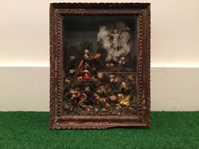 Religious Santos Diorama: 12.inch tall9.75 inch deep