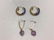 2 pair 14K GOLD EARRINGS