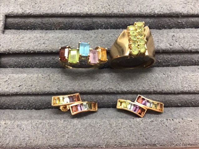 14K GOLD RINGS AND EARRINGS (1 of 1)