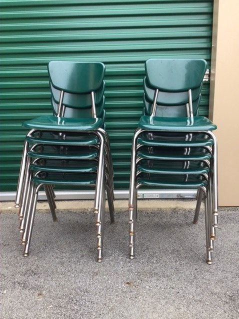 10 Virco Mid Century Chairs School Dining (1 of 3)