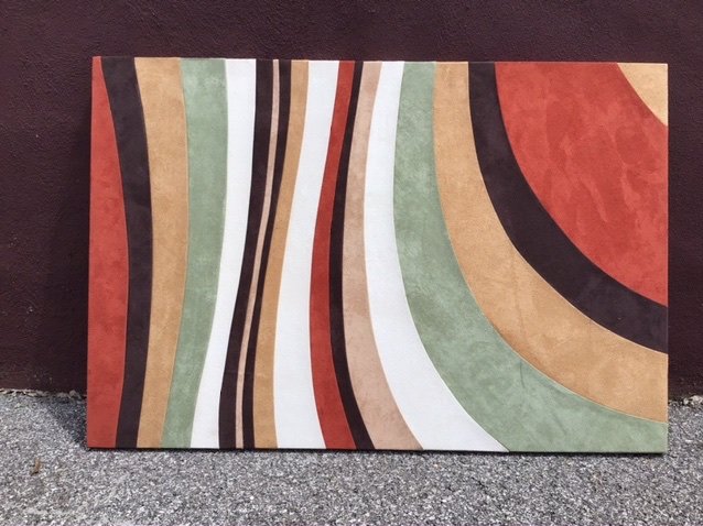 Post Modern Suede Textile Art (1 of 3)