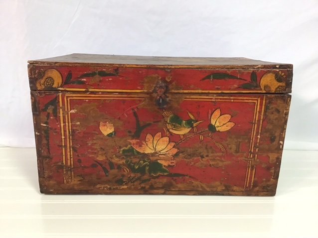 Antique Oriental Transport Box