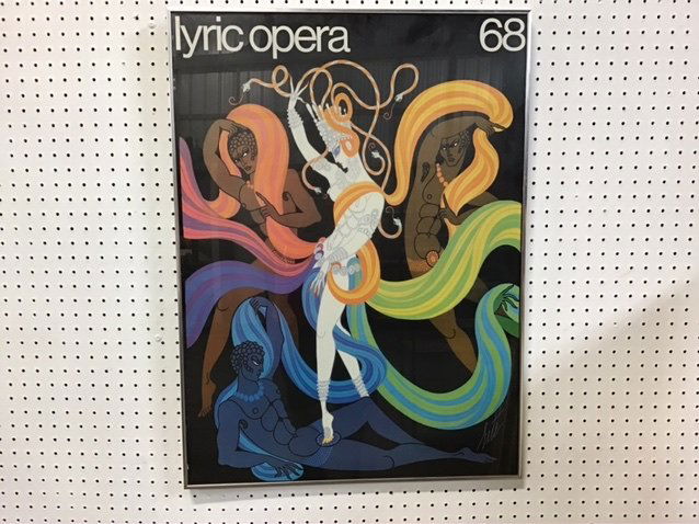 Lyric Opera Erte Print: 1968, 32.5in x 32.75in