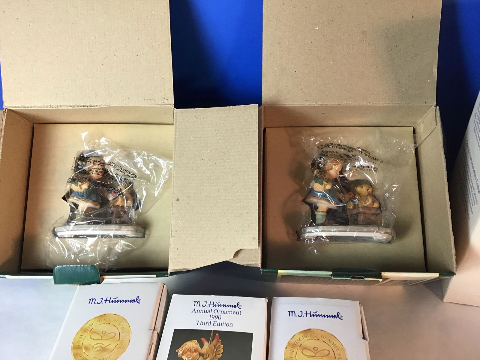 Collection of Hummel Figurines, Goebel: 6 pieces total in original boxes, most never opened or only taken out of original box once