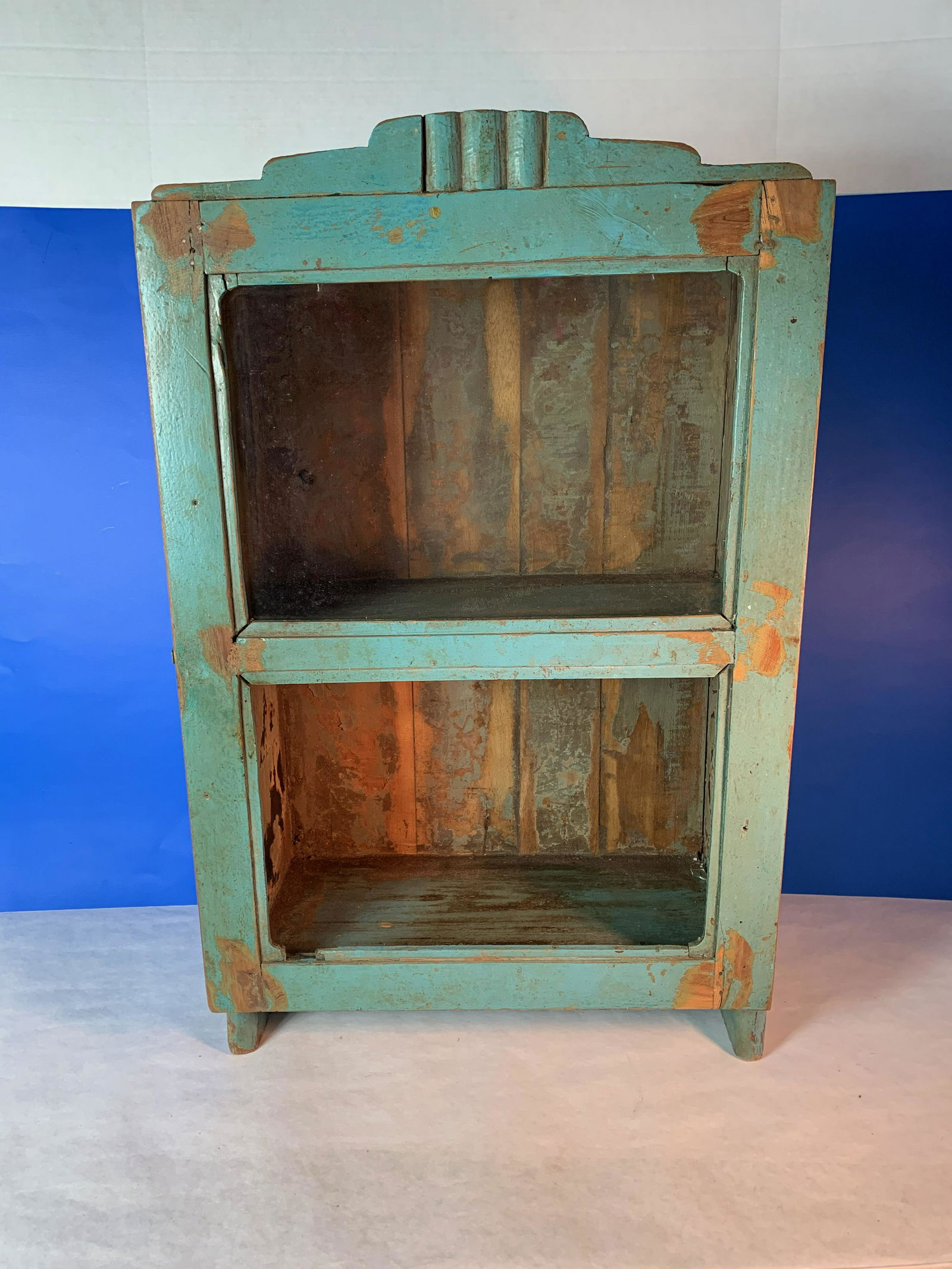 European Art Deco Medicine Chest: 26in tall x 17 wide x 8.5 deep