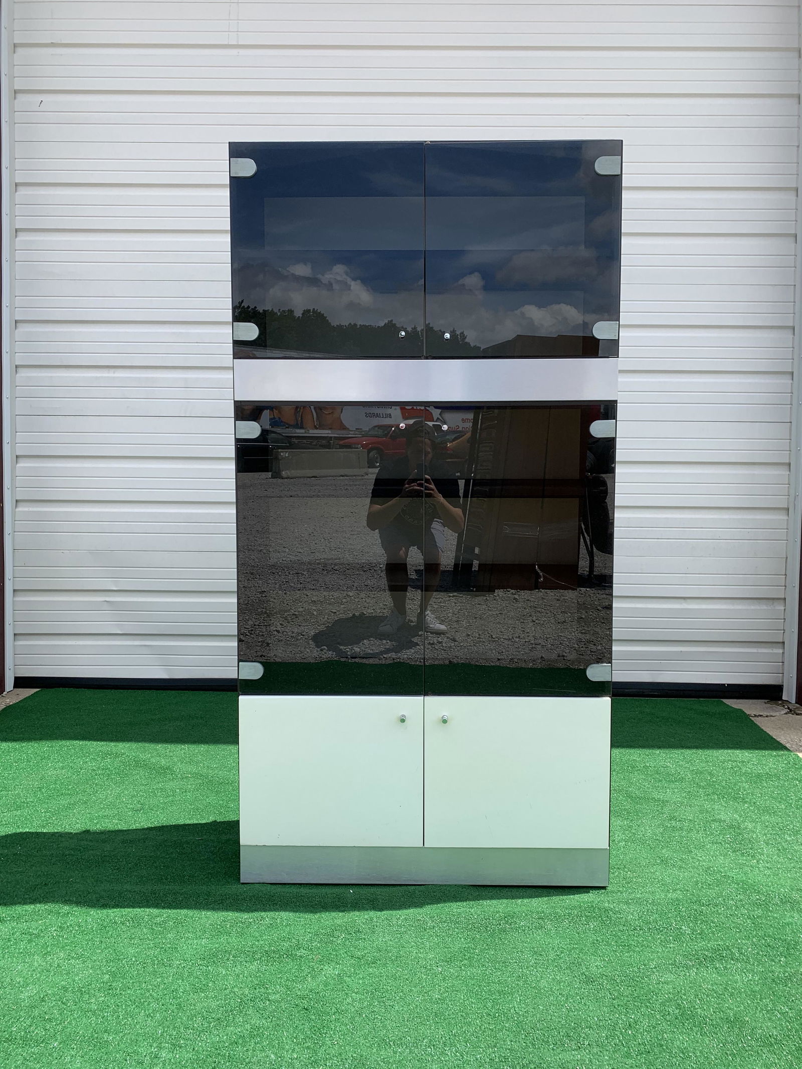 Milo Baughman Era Mid Century Bookcase (1 of 2)