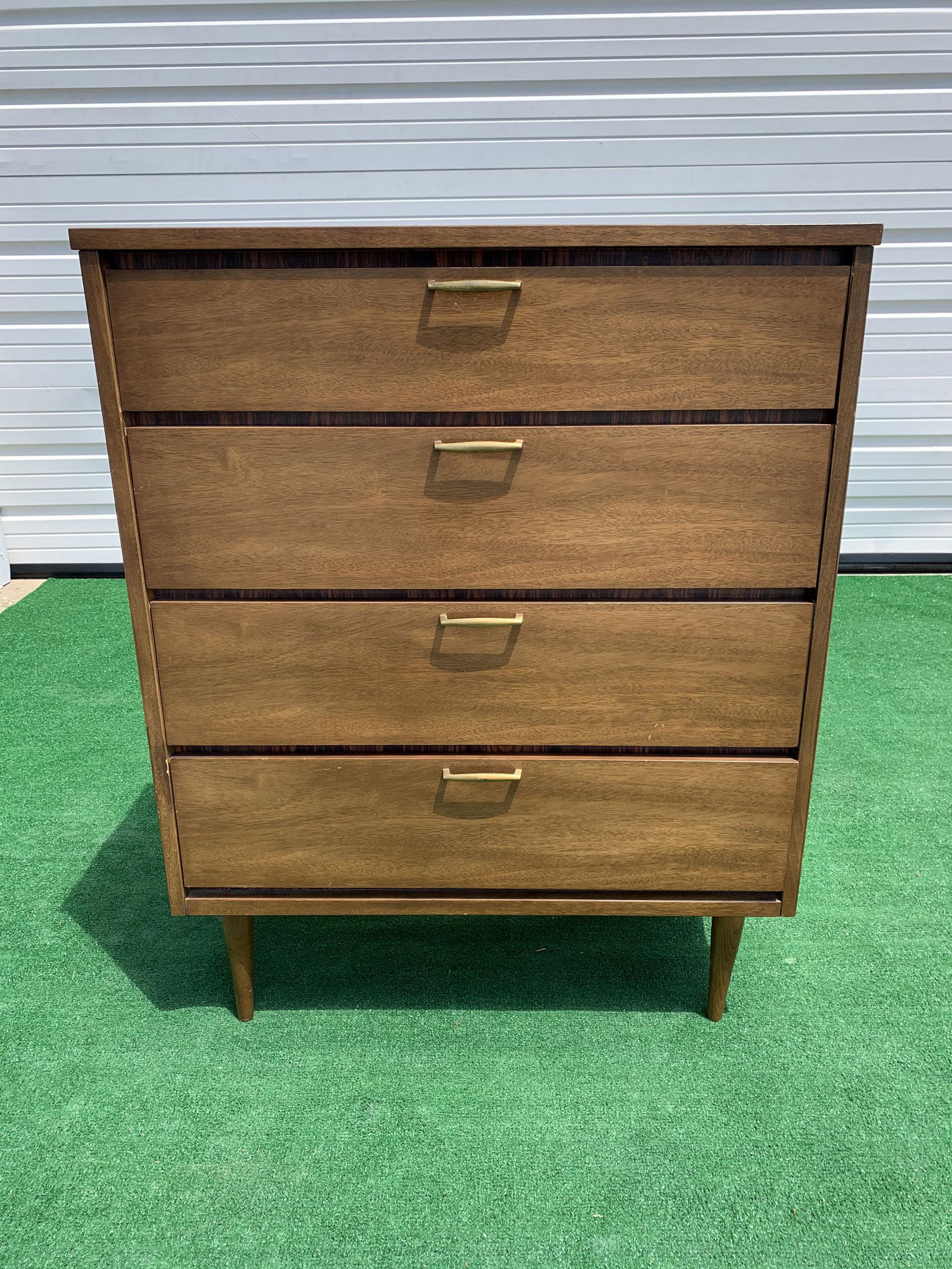 Mid Century Modern Highboy Dresser (1 of 5)