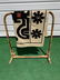 Mid-Century Modern Embroidered Linen Abstract Tapestry