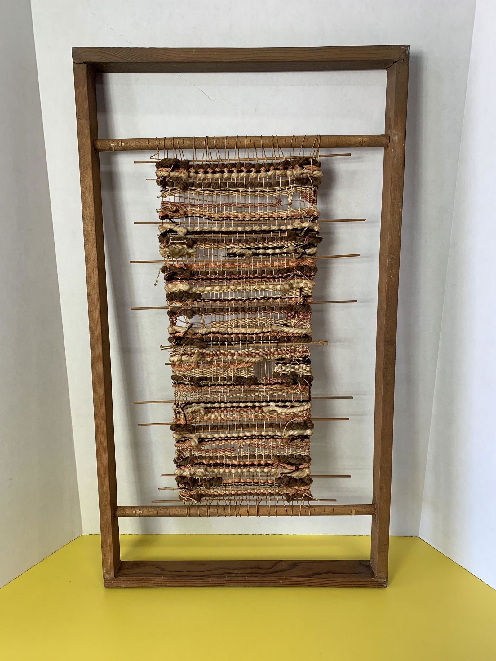 Mid-Century Modern Sculptural Wall Textile (1 of 2)