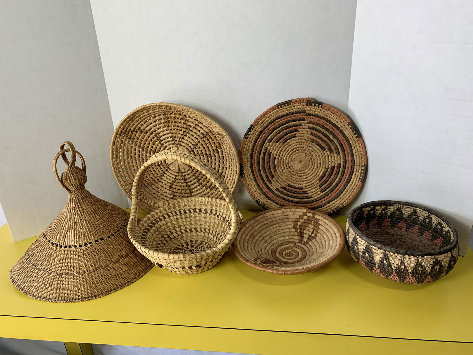 Collection of 6 African Mid-Century Baskets (1 of 4)