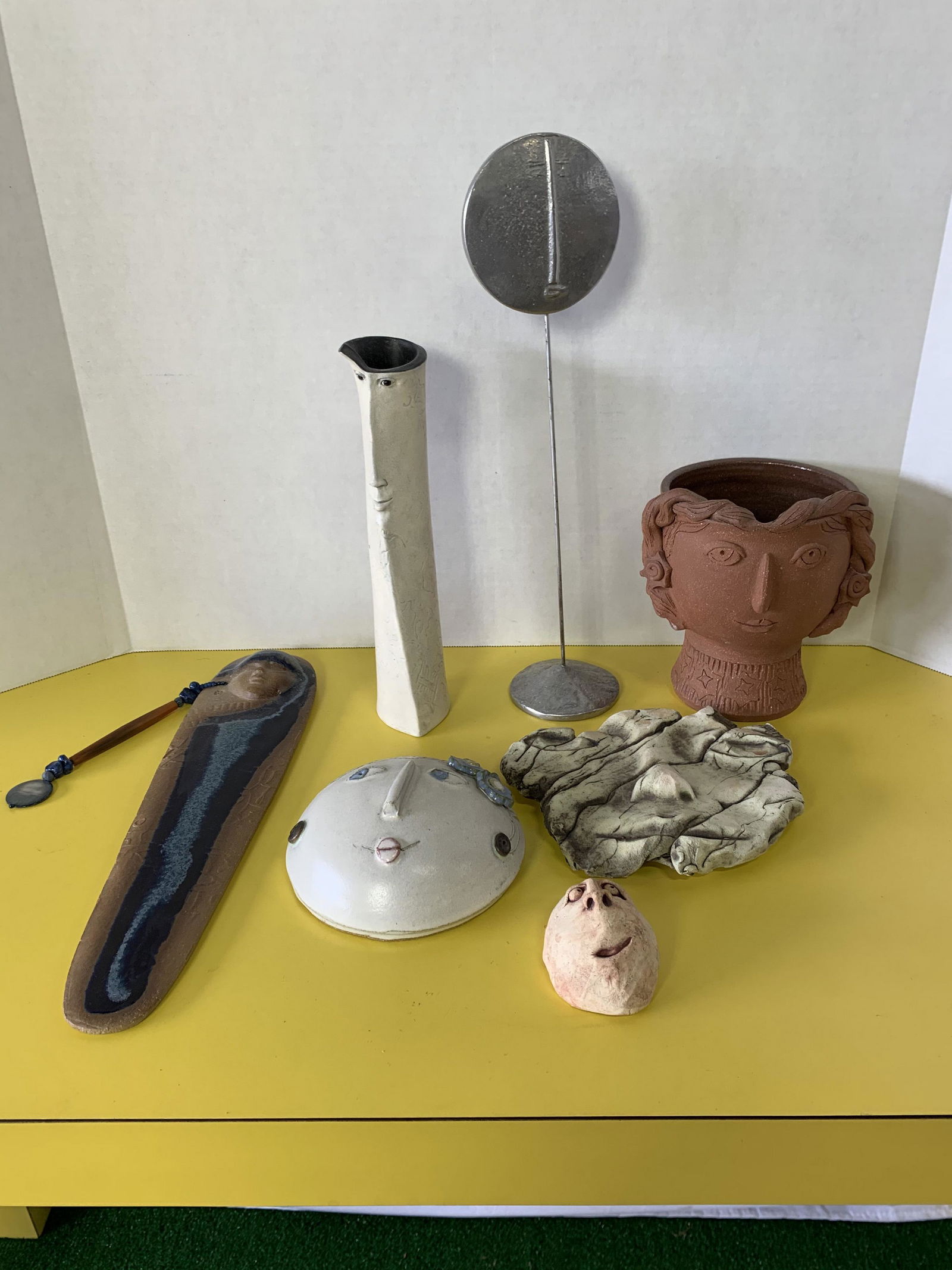 Collection 7 Post Modern Face Sculptures (1 of 8)