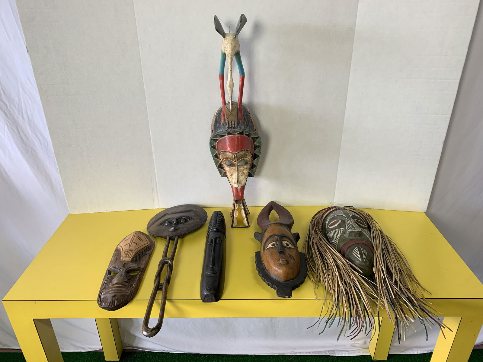 Collection 6 African Wall Mask Hangings (1 of 8)