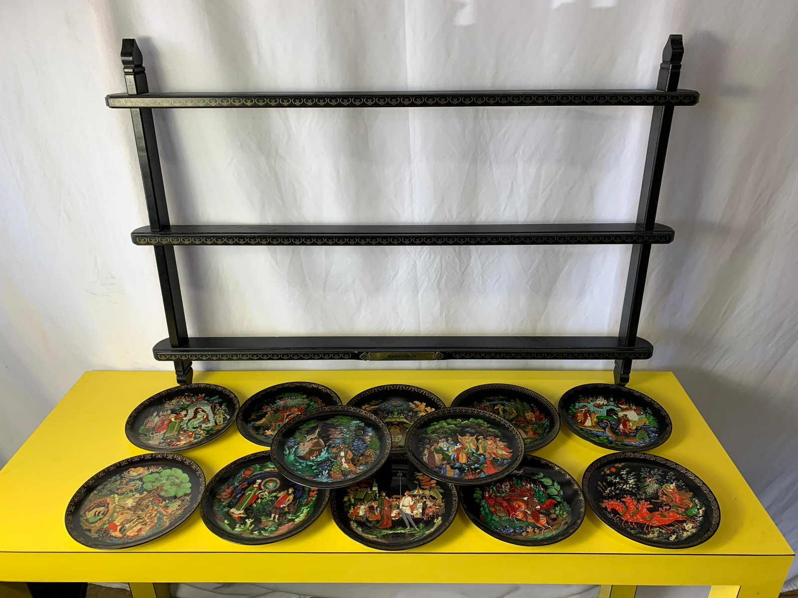 Russian Legends Plates From the Bradford Exchange: Shelf Included