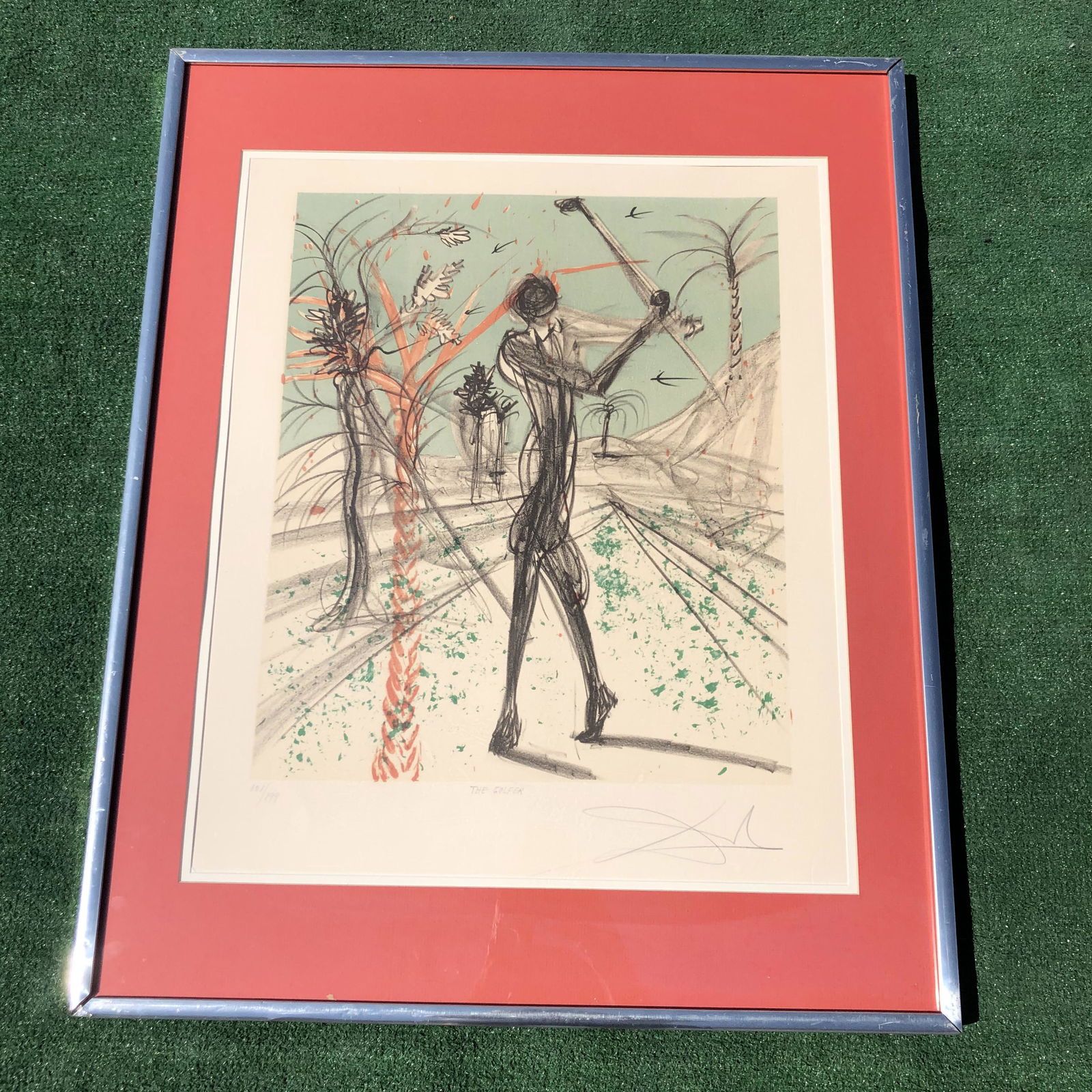 "The Golfer" by Salvador Dali Signed Lithograph (1 of 6)