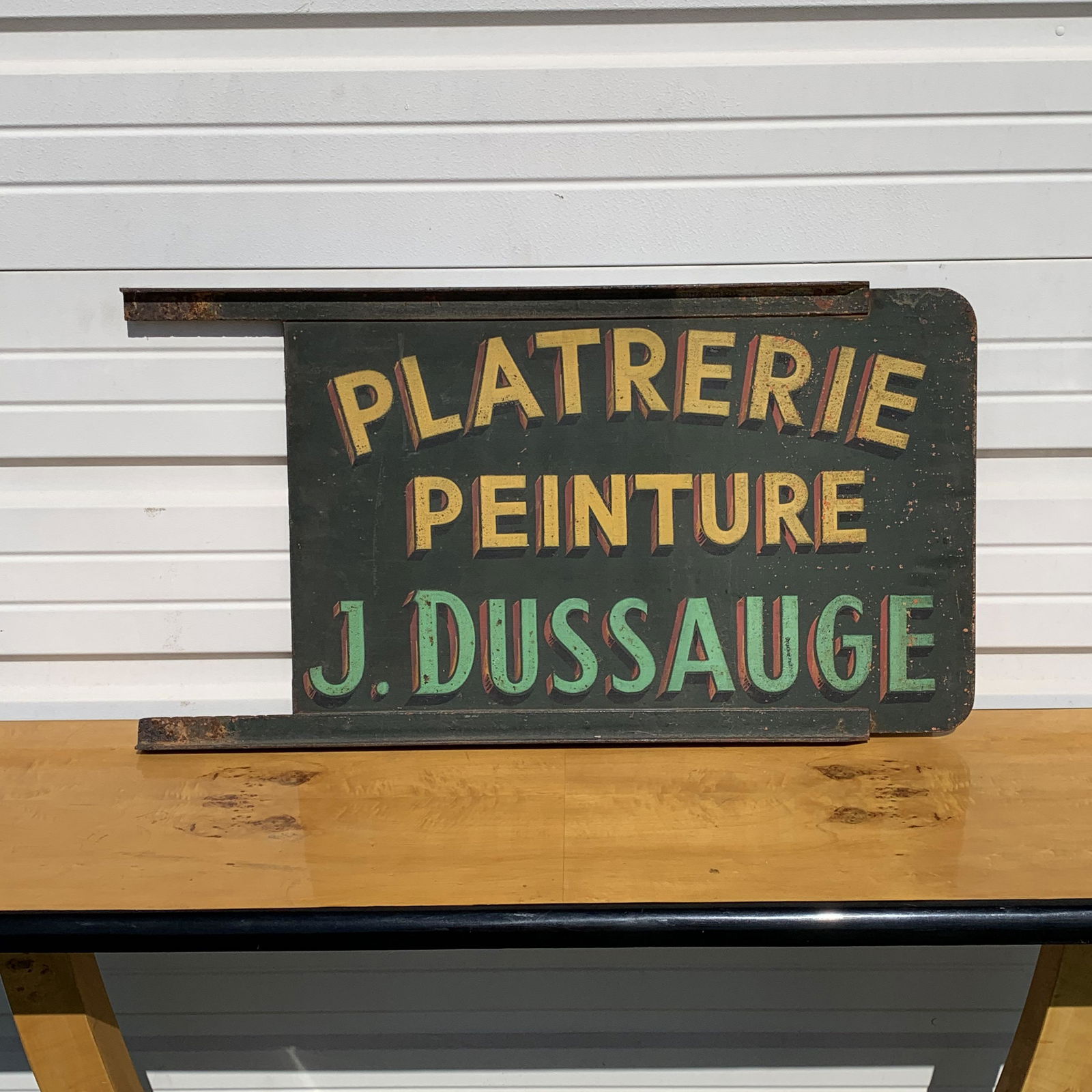 French Advertising Trade Sign with Bracket (1 of 3)