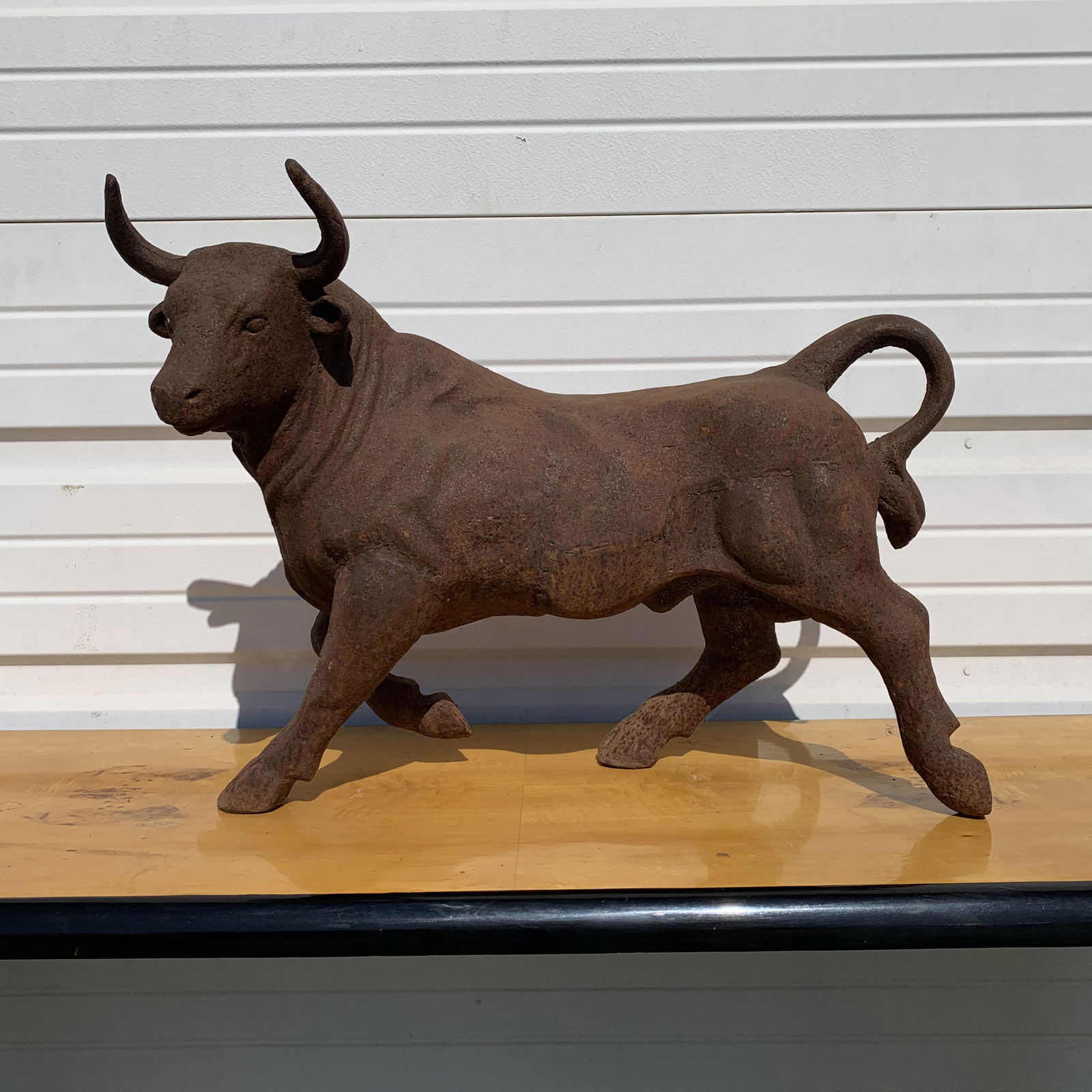 Cast Iron Bull Statue (1 of 4)