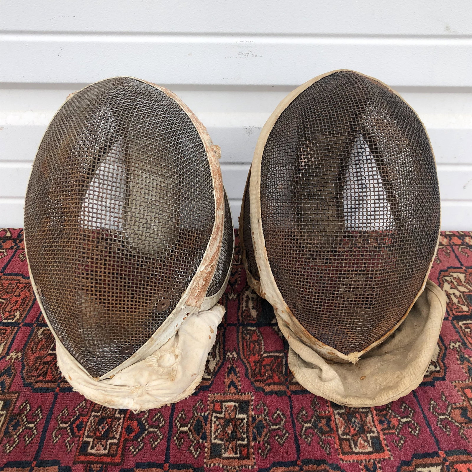 Pair Antique Fencing Masks (1 of 5)