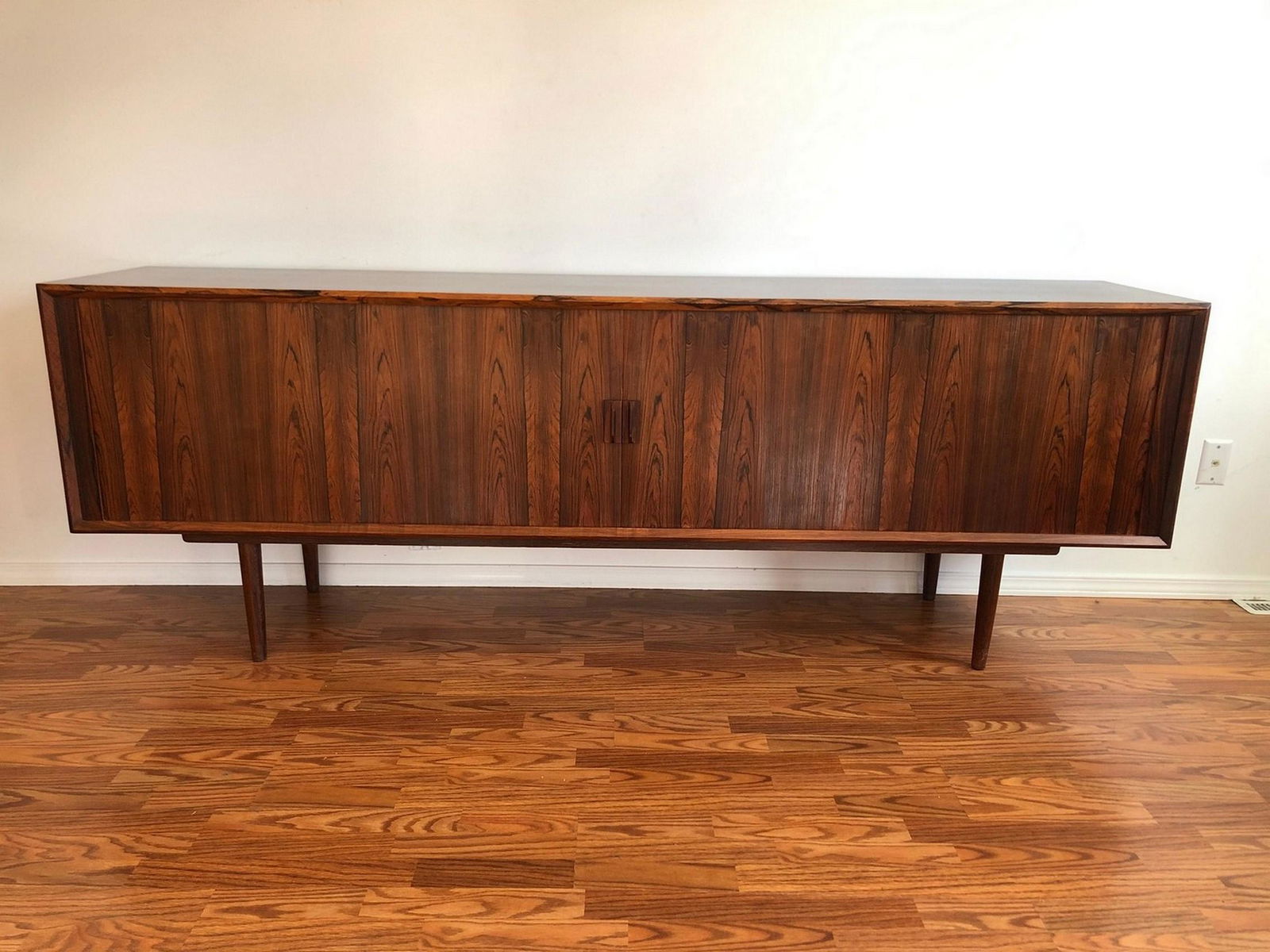 Rosewood Danish Tambour Door Mid Century Sideboard (1 of 10)