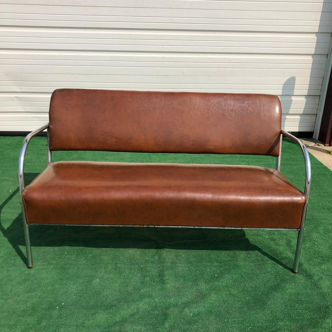 Art Deco Chrome Bench (1 of 7)