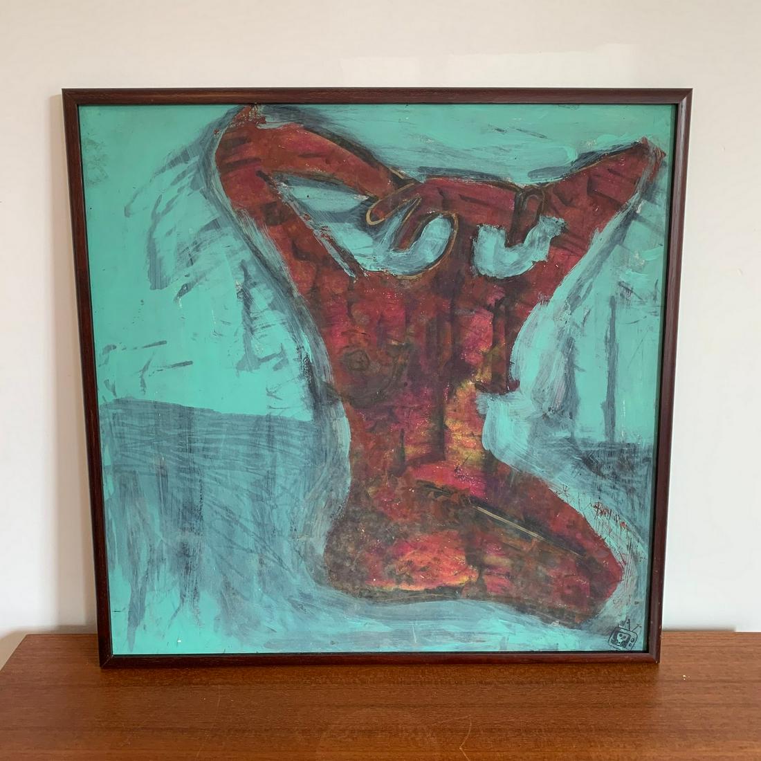 Signed Thomas Billings Oil on Masonite (1 of 3)