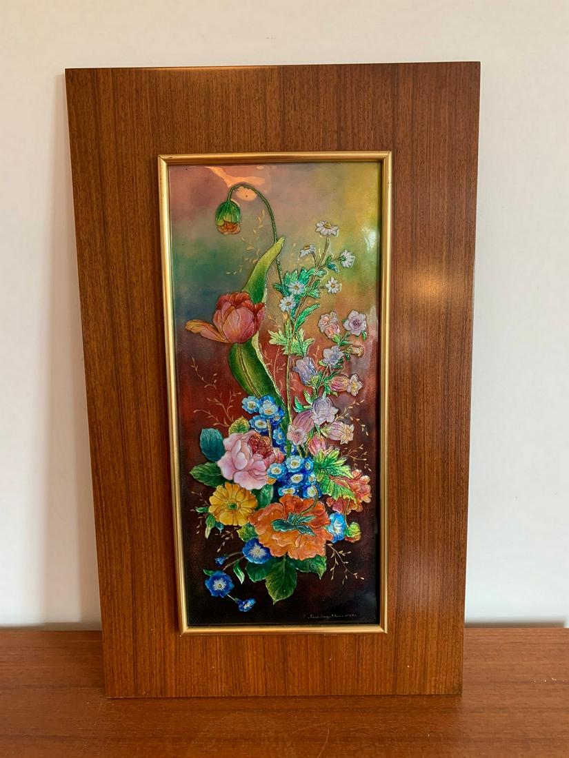 Faure Limoges France Hand Painted Floral Scene Signed (1 of 4)