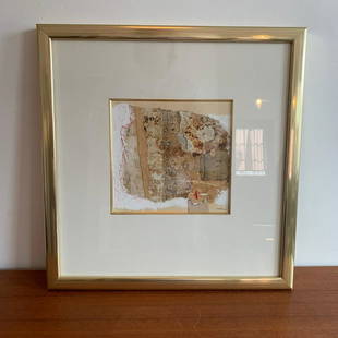 Signed Jacques Charlier 1962 Mixed Media Abstract Mid: 20.5in x 19.75in