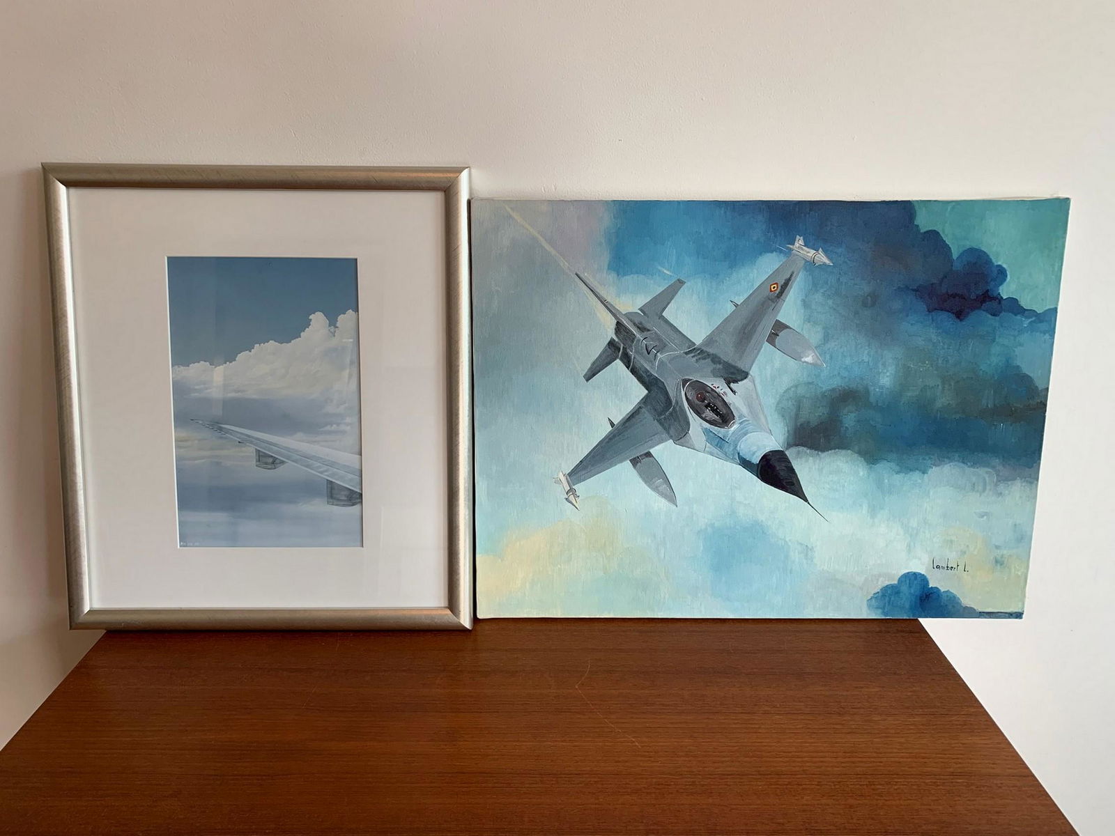 Mid Century Aeronautic Early Space Artwork (1 of 4)