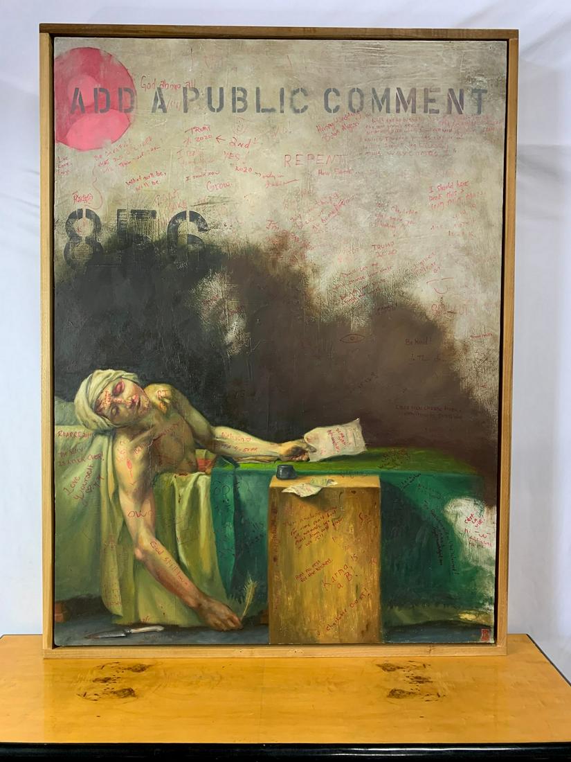 Brandon Johnson Oil on Panel "The Forum" (1 of 8)