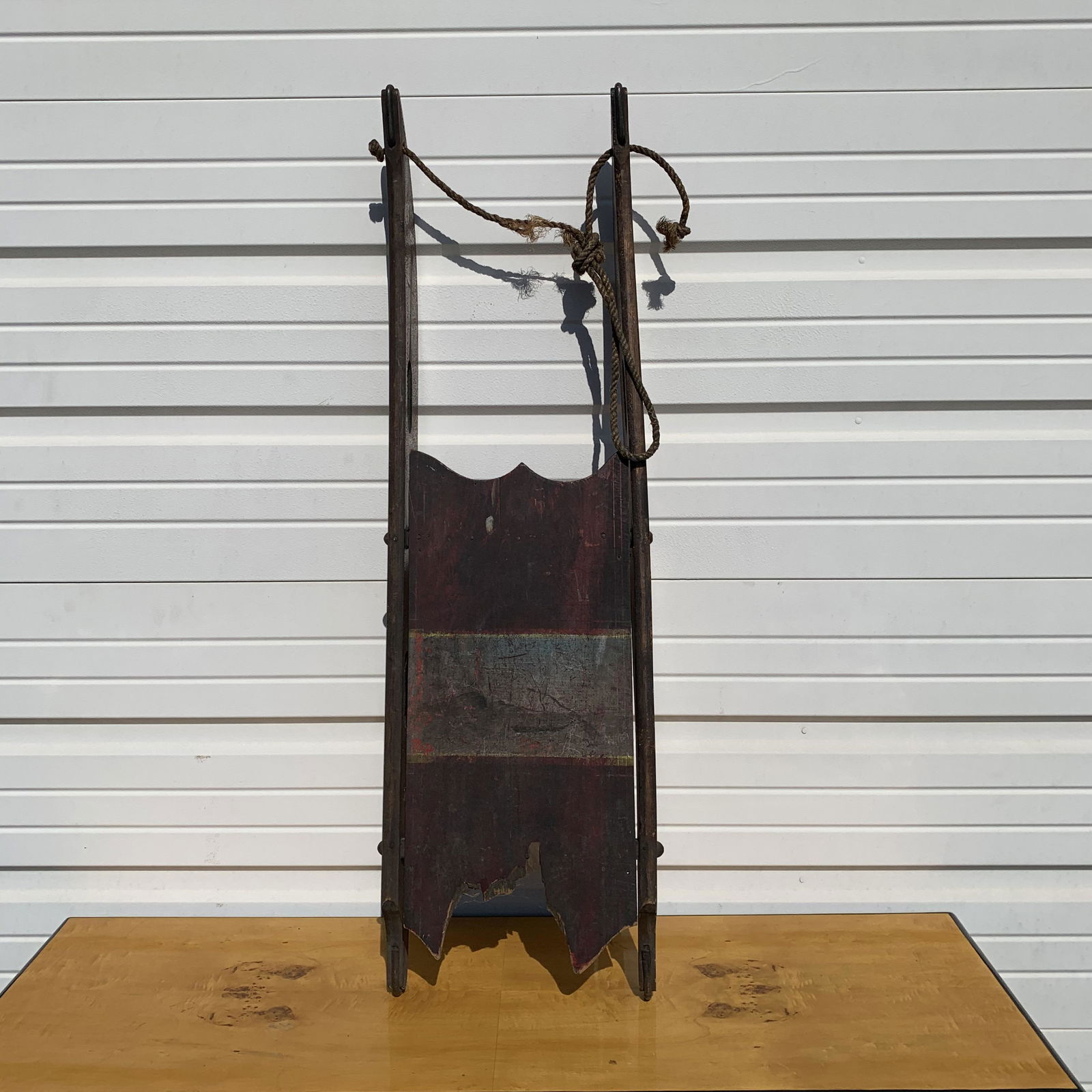 19th Century Primitive Hand Painted Sled (1 of 4)