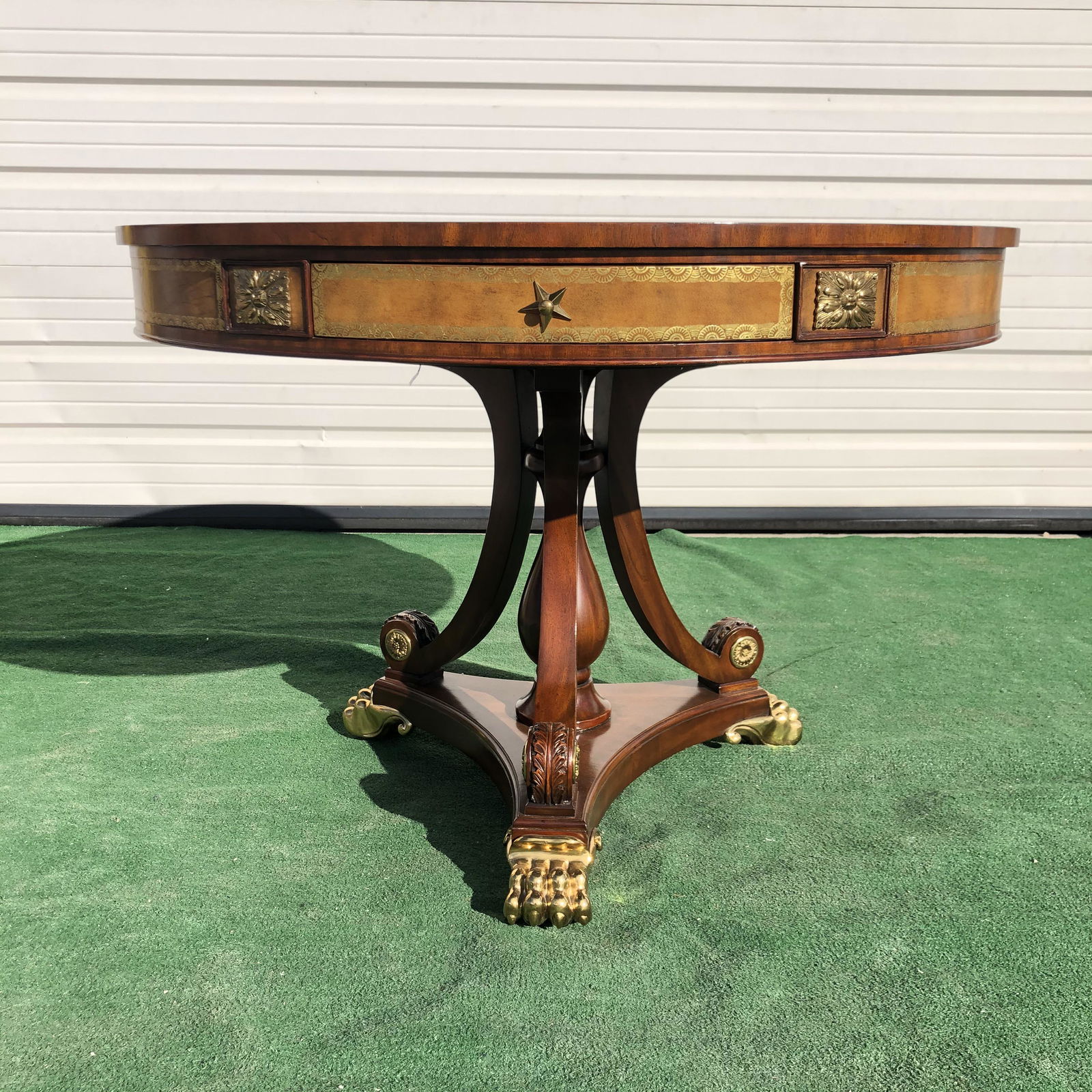 Maitland Smith Claw Footed Neoclassic Leather Top (1 of 6)