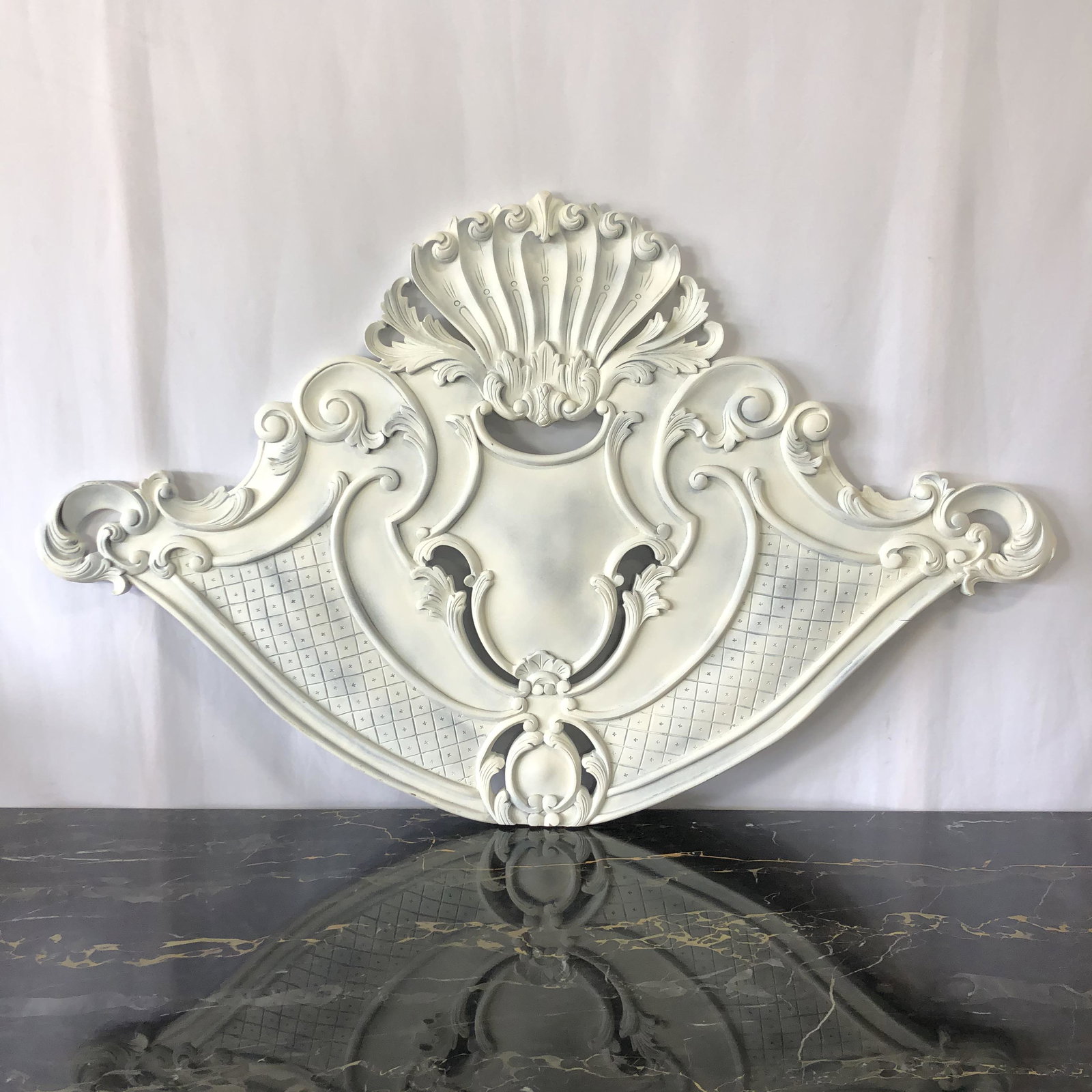 Carved Wood Architectural Element: 46in x 28.5in tall In-house shipping or Private Carrier