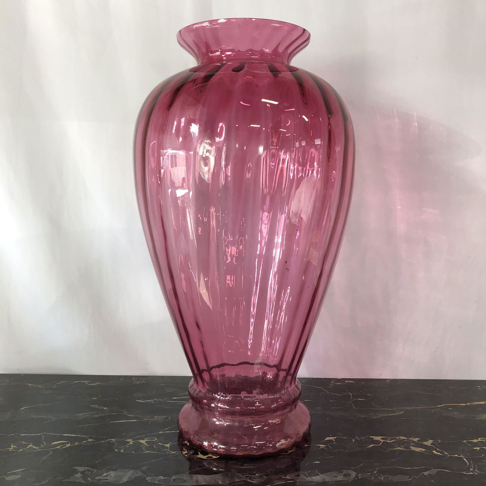 Italian Large Glass Vase (1 of 4)