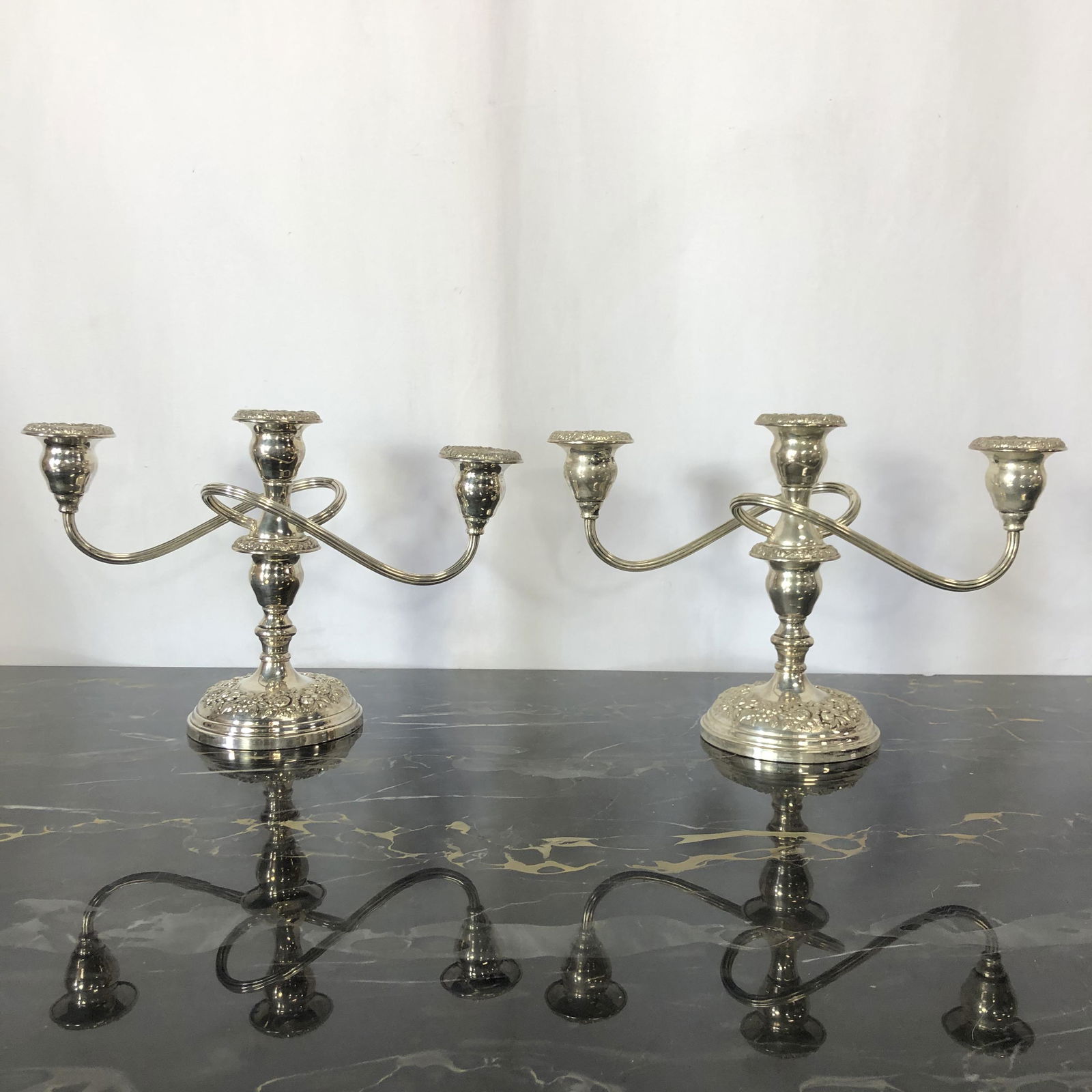 S. Kirk & Sons Sterling Cement Filled Candelabras (1 of 6)