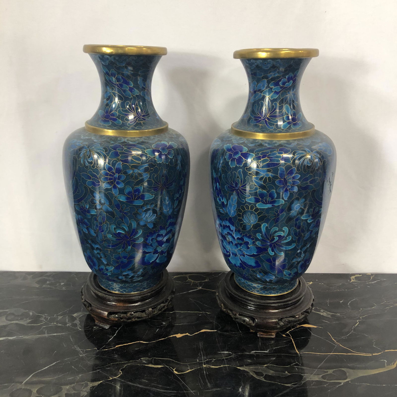 Pair Cloisonne Vases (1 of 4)