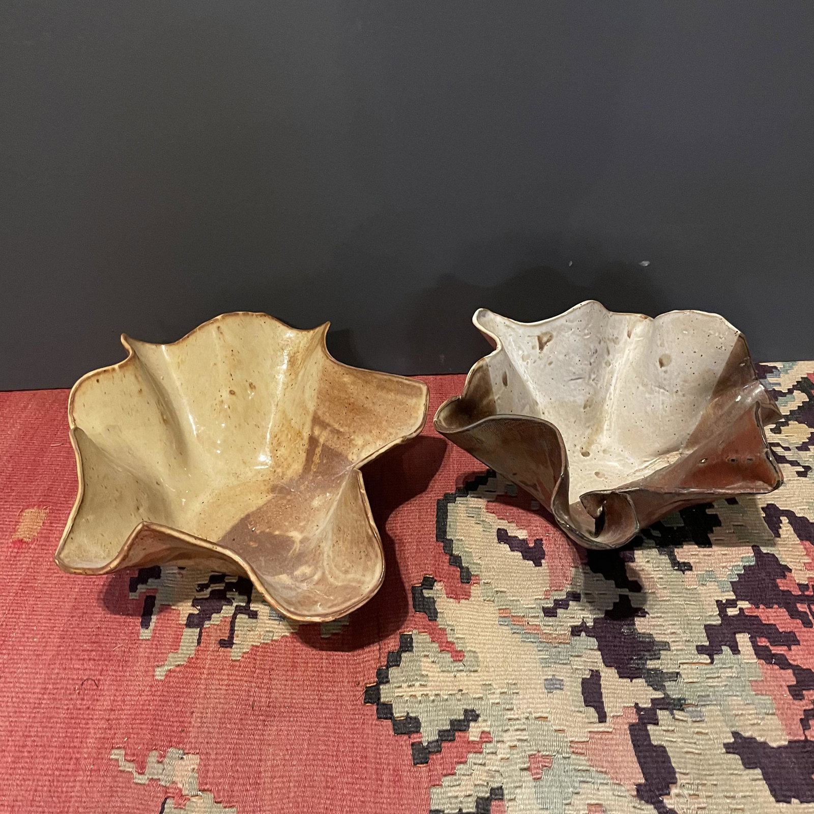 Post Modern Handkerchief Bowls: 12in diameter x 4in T