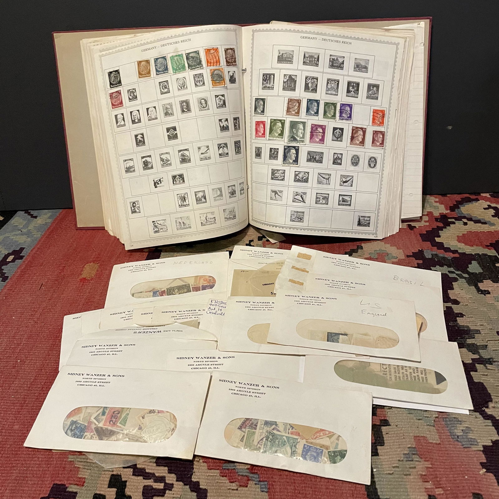 Collection Vintage Antique Stamps: -