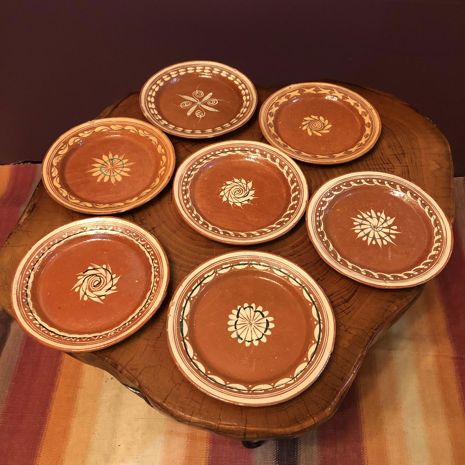 California Redware Dishes - 7 plates (1 of 3)
