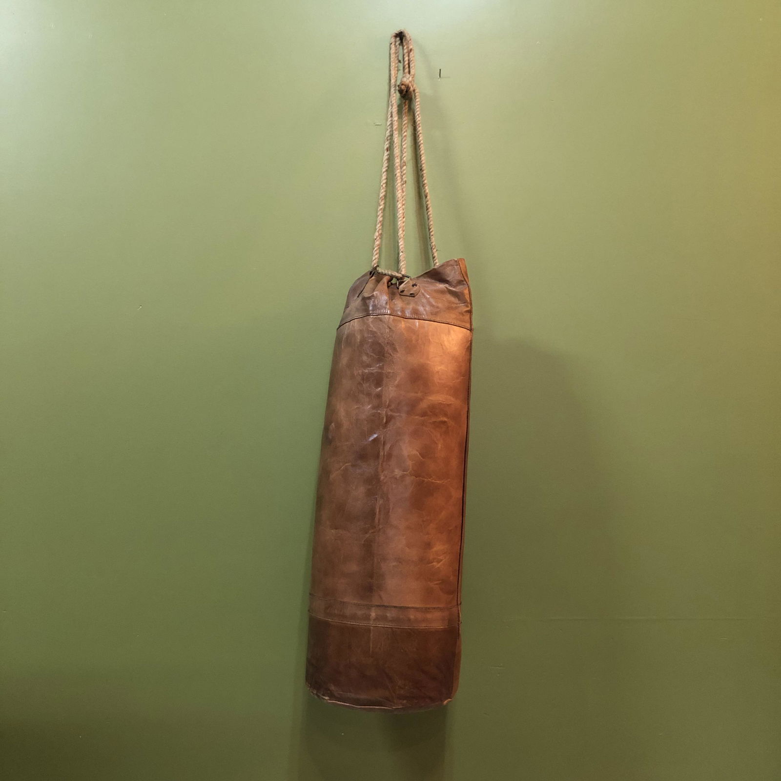 Leather Punching Bag w rope (1 of 8)
