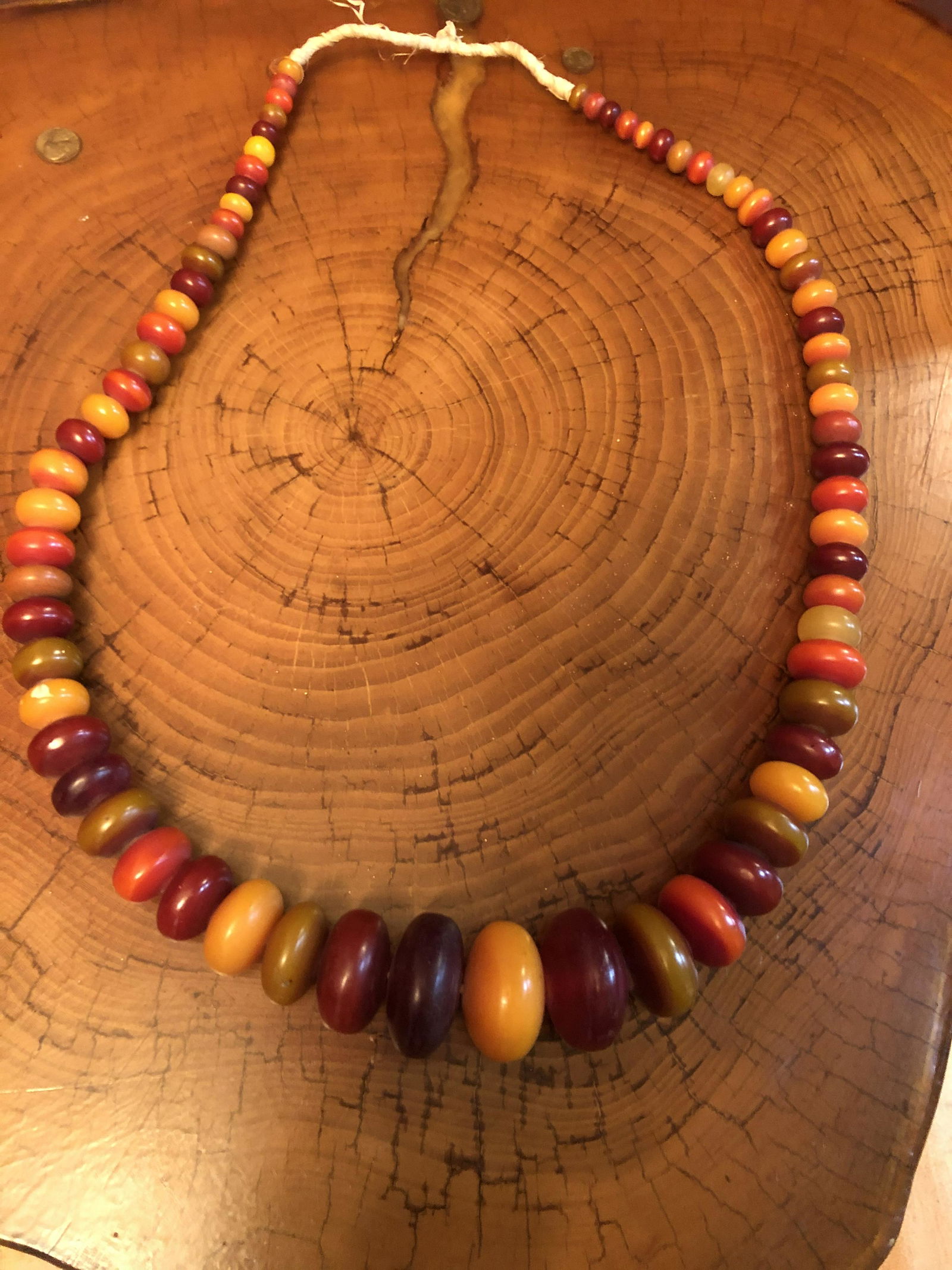 Extra Large Amber Bead Necklace (1 of 5)
