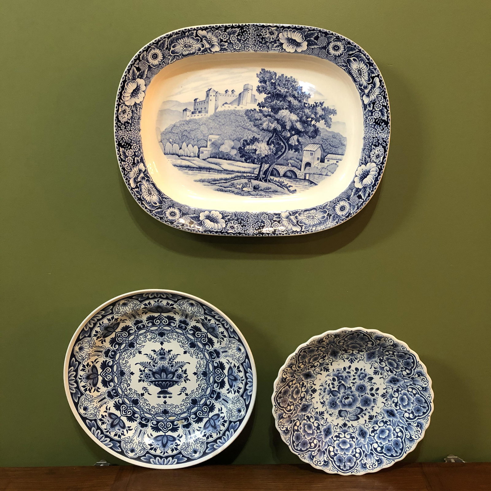 Collection Delft, etc. Blue & White Serving Platters (1 of 9)