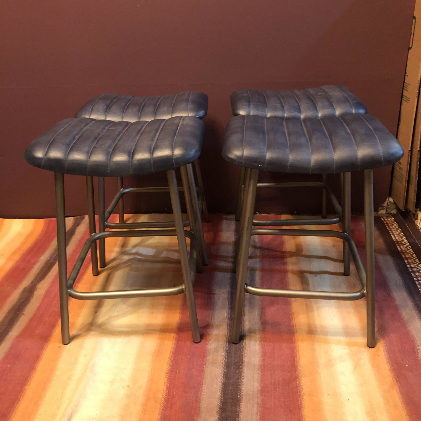 Set of 4 Post Modern Barstools (1 of 3)