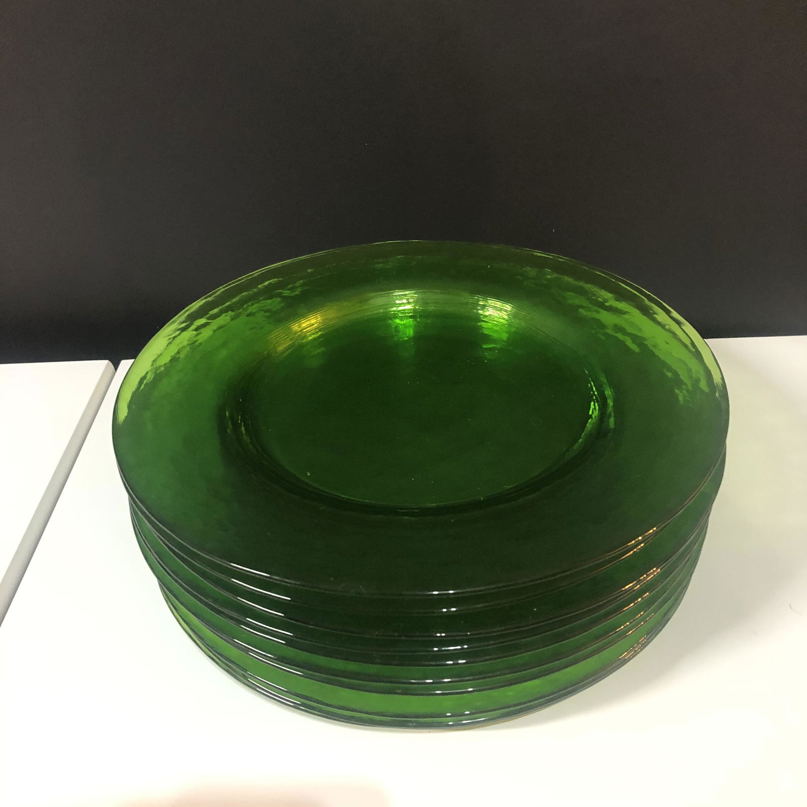 Mid Century Italian Art Glass Plates Set 10 (1 of 3)