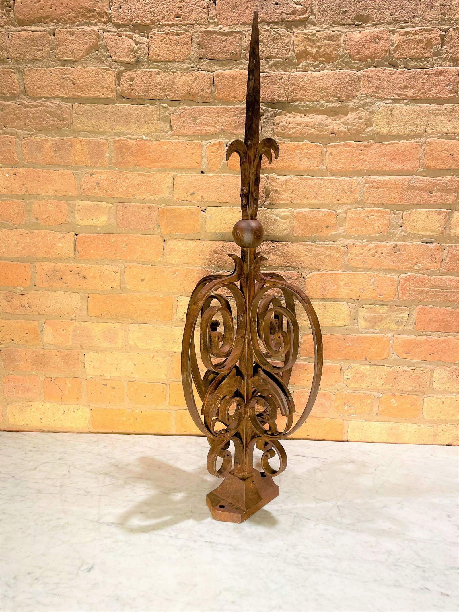 Cast Iron Victorian Spire: 35in T x 8in x 8in