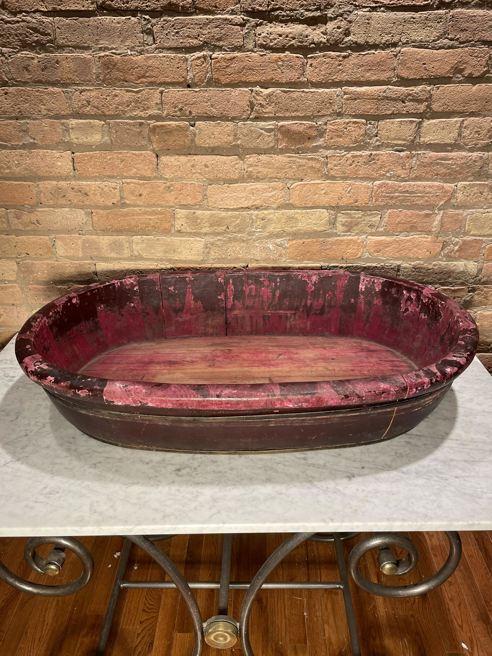 Old Chinese Elmwood Garden Basin (1 of 6)