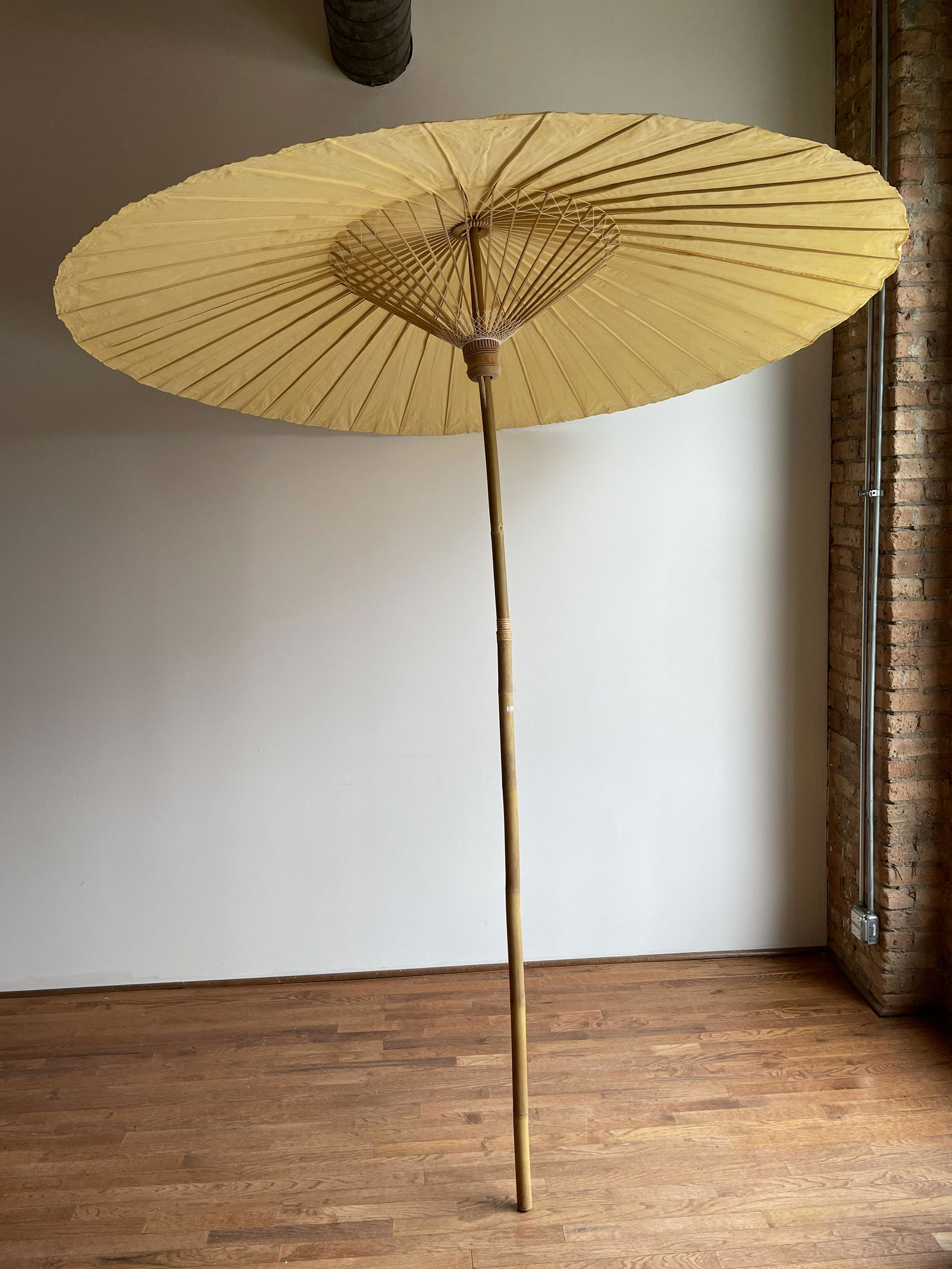 Oversized Anthropologie Bamboo Table Umbrella (1 of 7)